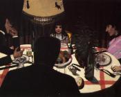 菲利克斯 瓦洛东 : Dinner by Lamplight